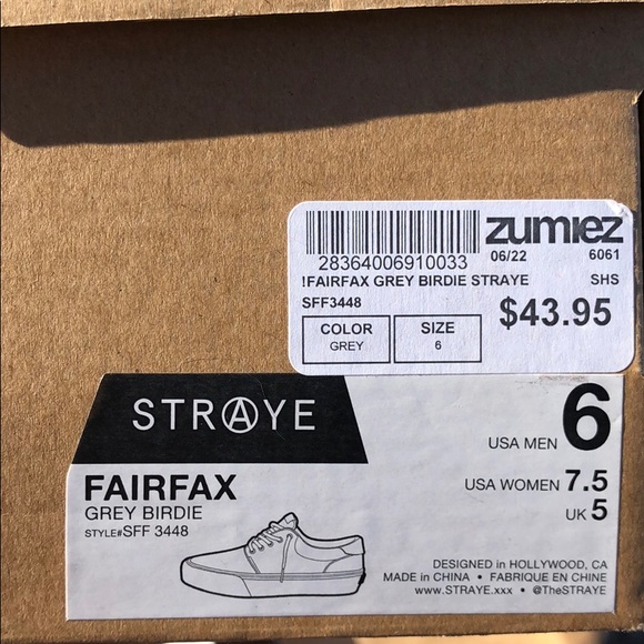 Zumiez Straye Grey Birdie Canvas Sneaker - Picture 4 of 5